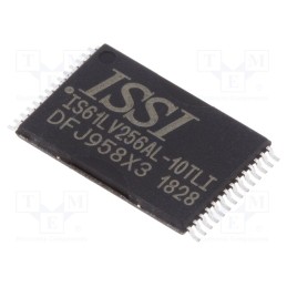10 pcs : IS61LV256AL-10TLI - IC: SRAM memory, 256kbSRAM, 32kx8bit, 3.3V, 10ns, TSOP28, parallel