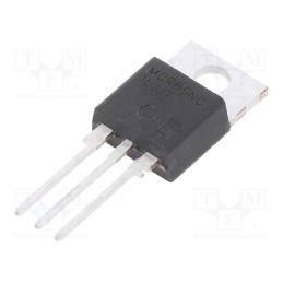 10 pcs : MCR8SNG - Thyristor, 800V, Ifmax: 8A, Igt: 25uA, TO220AB, THT, , Ifsm: 80A