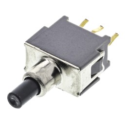 1 pcs - KNITTER-SWITCH Push Button Switch, Momentary, PCB, 6.2mm Cutout, SPDT, 48V ac/dc