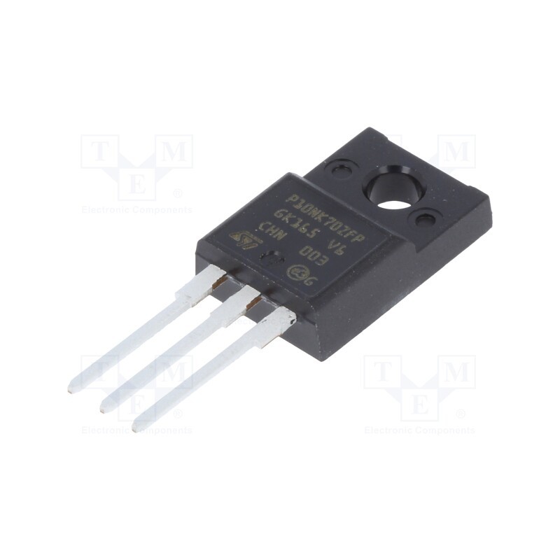 10 pcs : STP10NK70ZFP - Transistor: N-MOSFET, unipolar, 700V, 5.4A, Idm: 34A, 35W, TO220FP