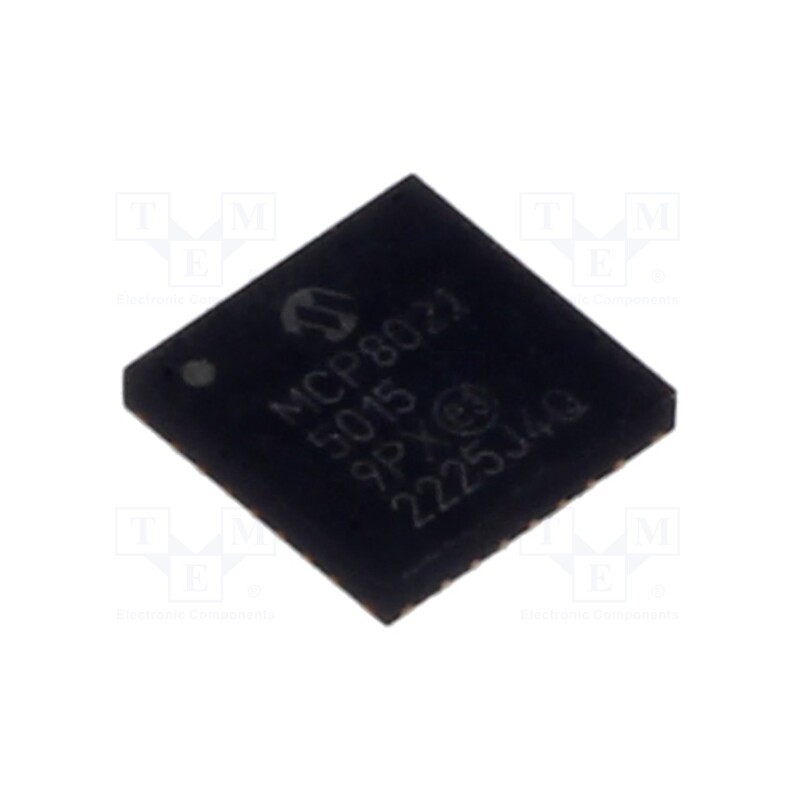 10 pcs : MCP8021-5015H/9PXVAO - IC: driver, 3-phase motor controller,LDO, UART, VQFN28, 0.5A, Ch: 3