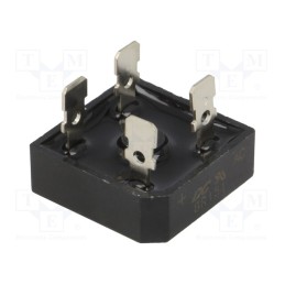 10 pcs : BR151 - Bridge rectifier: single-phase, Urmax: 100V, If: 15A, Ifsm: 300A