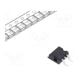 10 pcs : STB11NK50ZT4 - Transistor: N-MOSFET, unipolar, 500V, 6.3A, Idm: 40A, 125W, D2PAK
