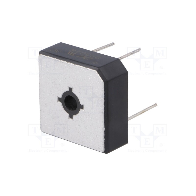 10 pcs : BR502W - Bridge rectifier: single-phase, Urmax: 200V, If: 50A, Ifsm: 500A