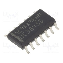 10 pcs : UC3845D - IC: PMIC, PWM controller, SO14, 0÷70°C, Usup: 8.4÷30V, , SMPS