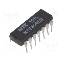 10 pcs : NTE4096B - IC: digital, JK flip-flop, CMOS, THT, DIP14, 100uA