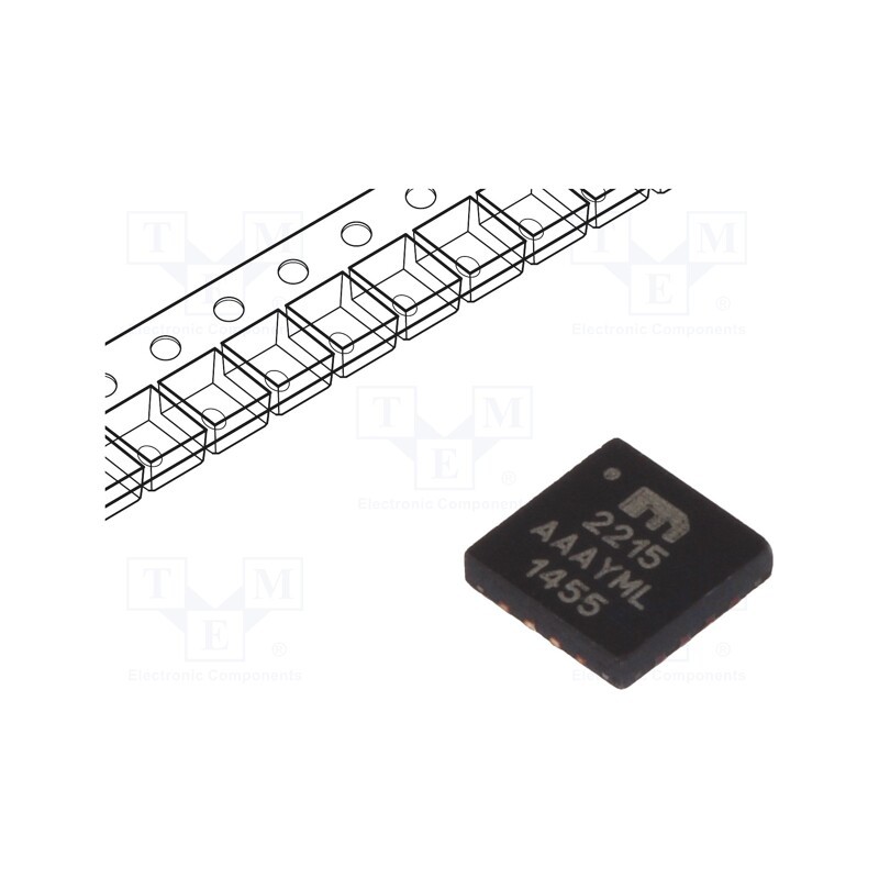 10 pcs : MIC2215-AAAYML-TR - IC: voltage regulator, LDO,linear,adjustable, 2÷5.5V, 0.25A, SMD