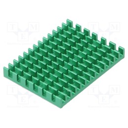 10 pcs : ODS-15697 - Heatsink: extruded, grilled, Raspberry Pi, green, L: 40mm, W: 30mm