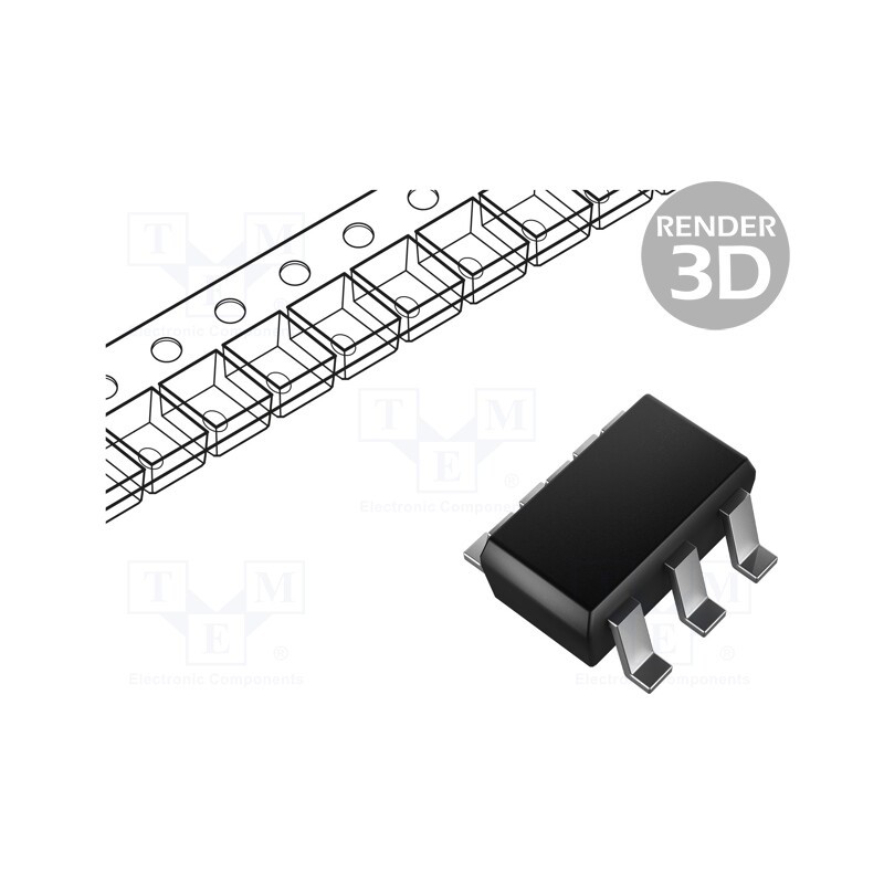 10 pcs : TPS3813K33DBVR - IC: Supervisor Integrated Circuit, open drain, 2÷6VDC, SOT23-6
