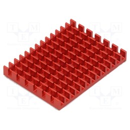 10 pcs : ODS-15698 - Heatsink: extruded, grilled, Raspberry Pi, red, L: 40mm, W: 30mm