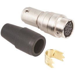 1 pcs - Hirose Circular Connector, 10 Contacts, Cable Mount, Miniature Connector, Socket, Female, HR10 Series