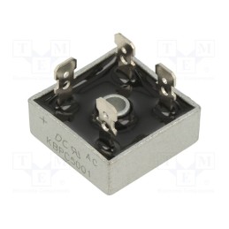 10 pcs : KBPC5001 - Bridge rectifier: single-phase, Urmax: 100V, If: 50A, Ifsm: 500A
