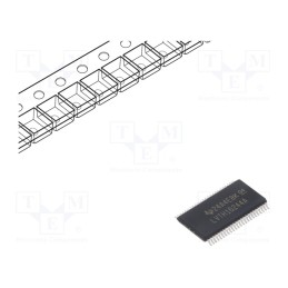 10 pcs : SN74LVTH16244ADGGR - IC: digital, 16bit,buffer,inverting,line driver, Ch: 16, SMD
