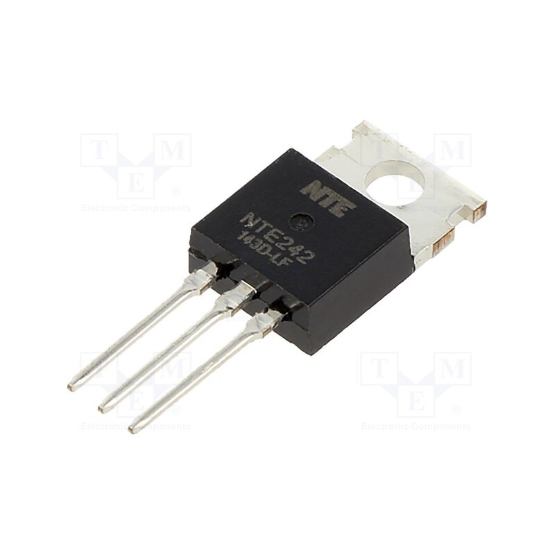 10 pcs : NTE242 - Transistor: PNP, bipolar, 80V, 4A, 60W, TO220