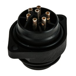 1 pcs - Hirschmann Circular Connector, 6+PE Contacts, Flange Mount, Plug, Male, IP67, CA Series