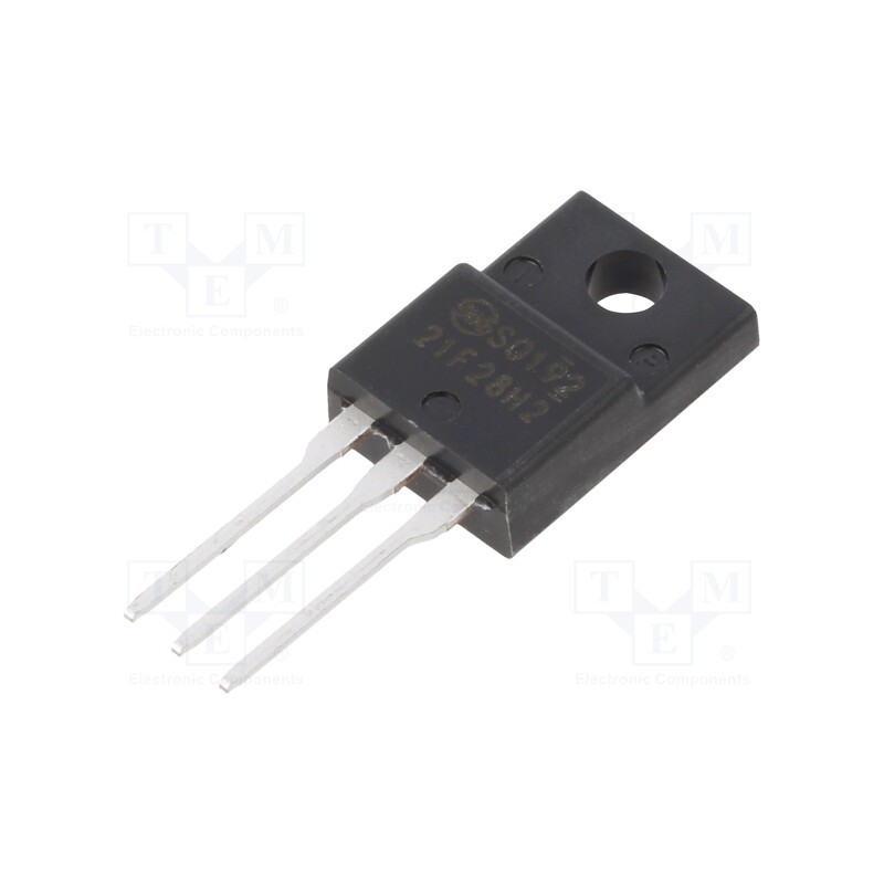 10 pcs : P21F28HP2-5600 - Transistor: N-MOSFET, Hi-PotMOS2, unipolar, 280V, 21A, Idm: 84A, 85W