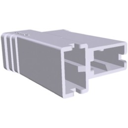 25 pcs - TE Connectivity, Positive Lock .250 2 Way Nylon Crimp Terminal Housing, 6.35mm Tab Size, Natural