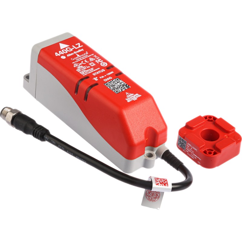 1 pcs - Allen Bradley Guardmaster 440G-LZ Series Solenoid Interlock Switch, Power to Lock, 24V dc, Actuator Included