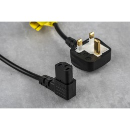 1 pcs - RS PRO IEC C13 Socket to Type G UK Plug Power Cord, 2m