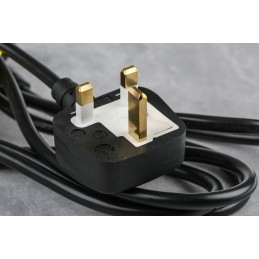 1 pcs - RS PRO IEC C13 Socket to Type G UK Plug Power Cord, 2m