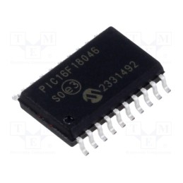 10 pcs : PIC16F18046-I/SO - IC: PIC microcontroller, 28kB, 32MHz, EUSART,I2C,PWM,SPI, SMD