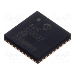 10 pcs : AVR32DD32-I/RXB - IC: AVR microcontroller, VQFN32, Ext.inter: 27, Cmp: 1, AVR32