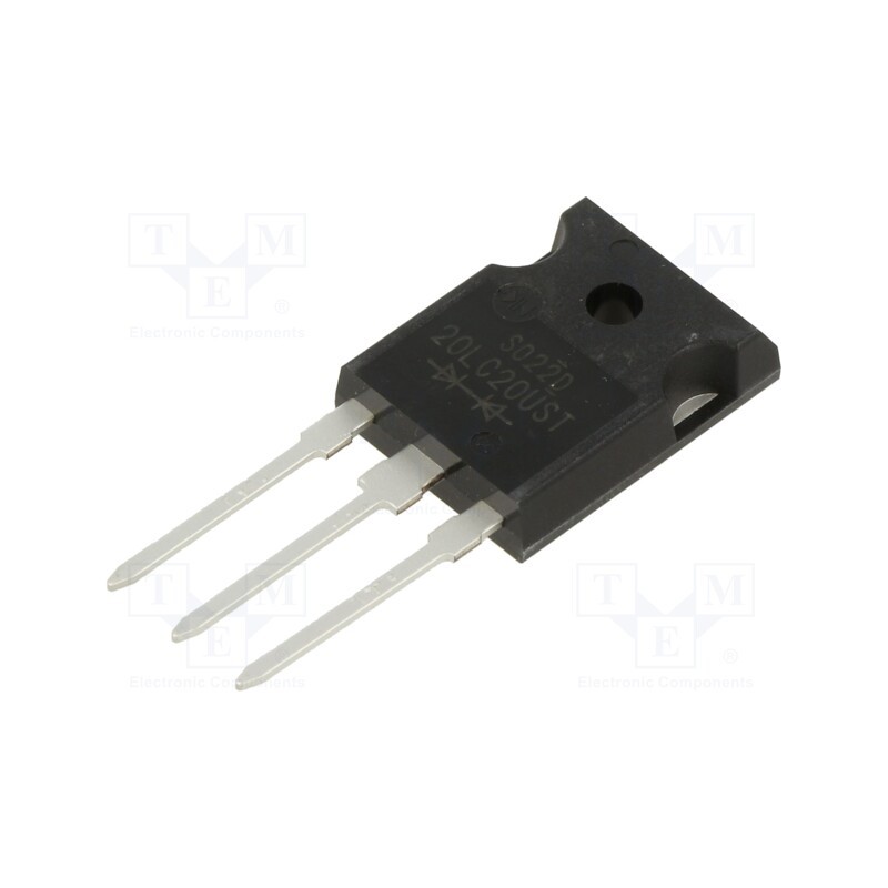 10 pcs : S20LC20UST-5000 - Diode: rectifying, THT, 200V, 20A, Ifsm: 120A, MTO3PT, Ufmax: 0.96V