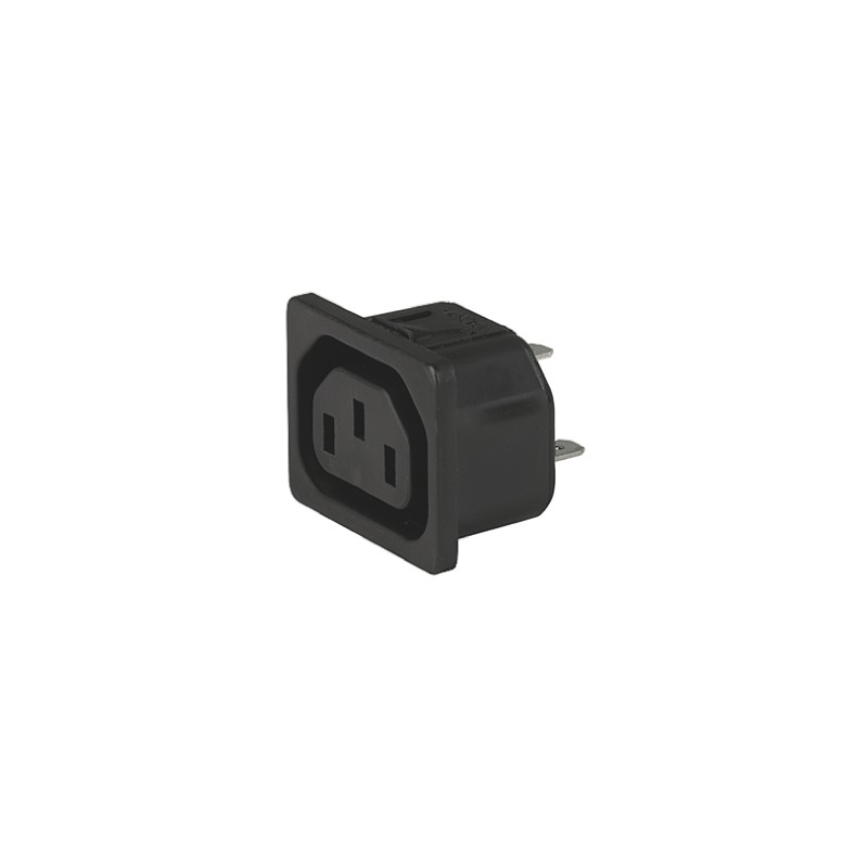 1 pcs - Schurter C13 Snap-In IEC Connector Socket, 15A, 250 V