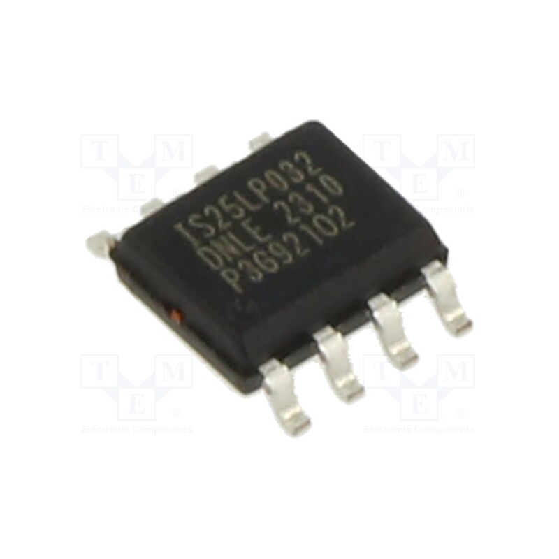 10 pcs : IS25LP032D-JNLE - IC: FLASH memory, 32MbFLASH, DTR,QPI,SPI, 133MHz, 2.3÷3.6V, SOP8