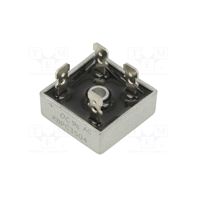 10 pcs : KBPC3504 - Bridge rectifier: single-phase, Urmax: 400V, If: 35A, Ifsm: 400A