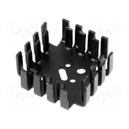 10 pcs : FK223SACB - Heatsink: moulded, SOT9,TO3,TO66, black, 42x42x17mm, 6.8K/W