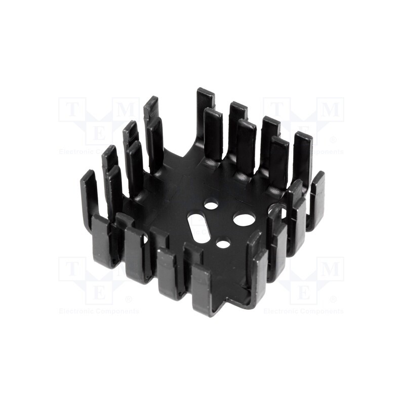 10 pcs : FK223SACB - Heatsink: moulded, SOT9,TO3,TO66, black, 42x42x17mm, 6.8K/W