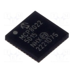 10 pcs : MCP8022-5015H/NHXVAO - IC: driver, 3-phase motor controller,LDO, UART, VQFN40, 0.5A, Ch: 3