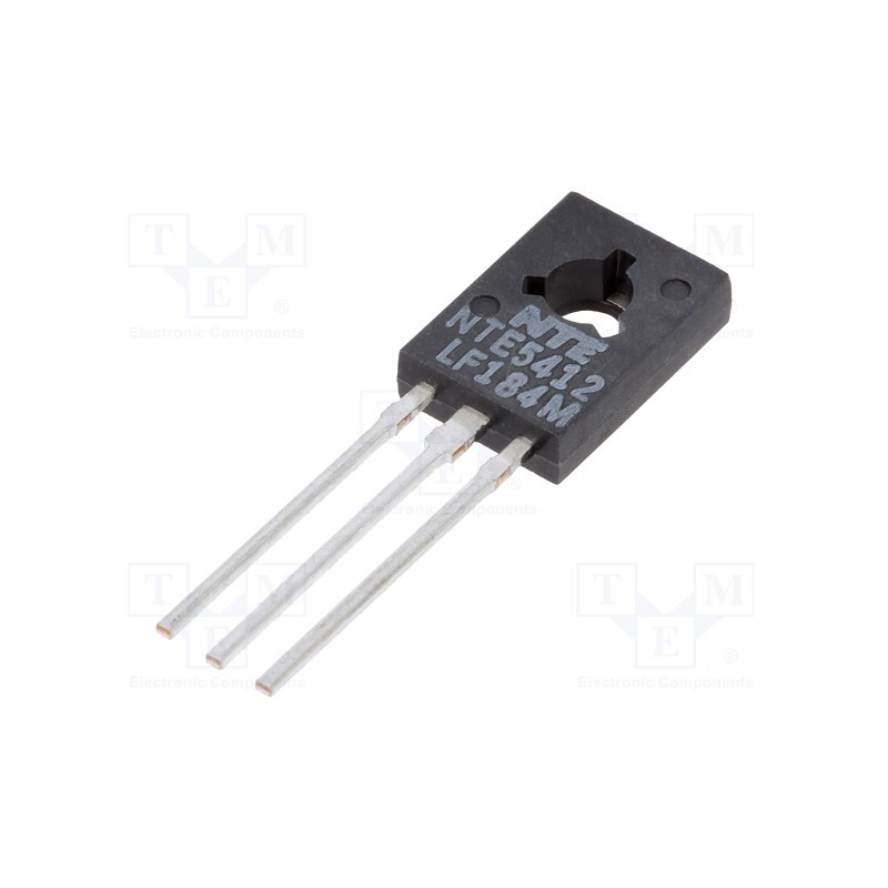 10 pcs : NTE5412 - Thyristor, 60V, Ifmax: 4A, 2.6A, Igt: 0.2mA, TO126, THT, Ifsm: 25A, 2us
