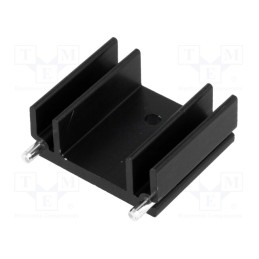 10 pcs : - Heatsink: extruded, TO220, L: 25mm, W: 29mm, H: 12mm, 9K/W