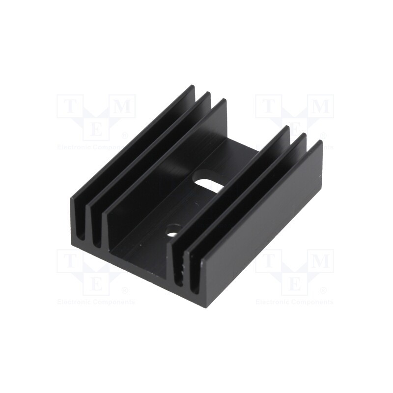 10 pcs : SK 09 37,5 SA TO 220 - Heatsink: extruded, TO220, black, L: 37.5mm, W: 29mm, H: 11.5mm, 11K/W