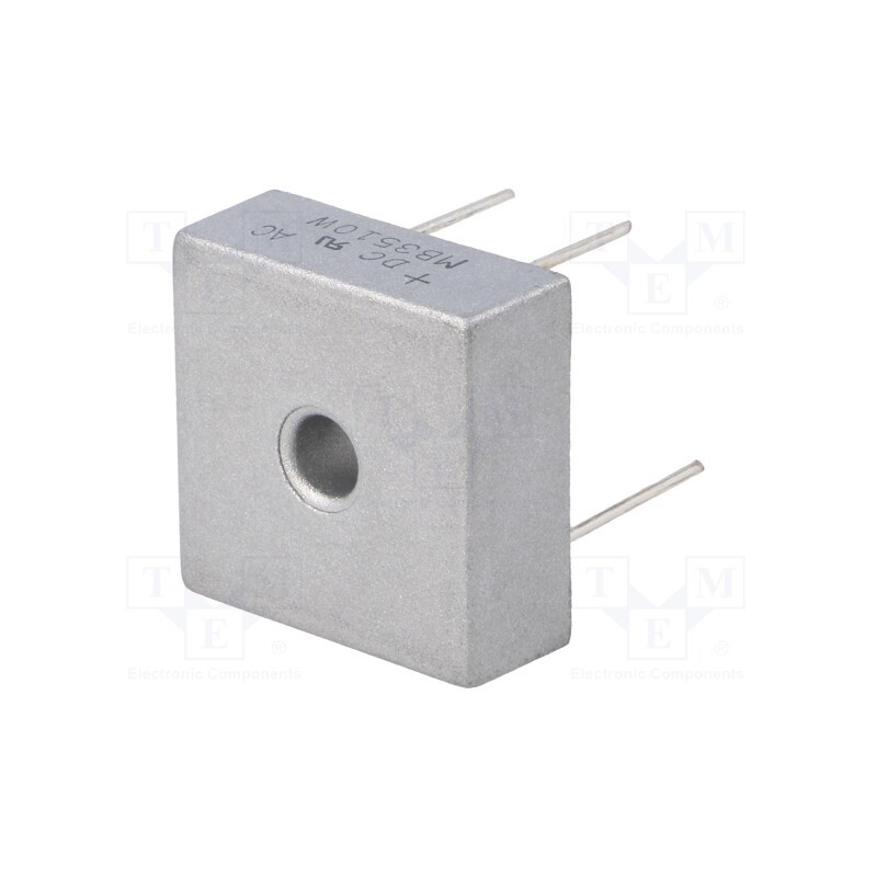 10 pcs : MB3510W - Bridge rectifier: single-phase, Urmax: 1kV, If: 35A, Ifsm: 400A