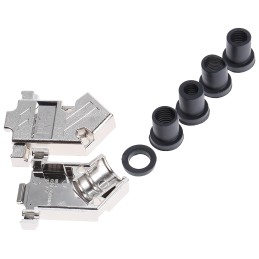 1 pcs - 3M 3357 Series ABS Angled D Sub Backshell, 9 Way