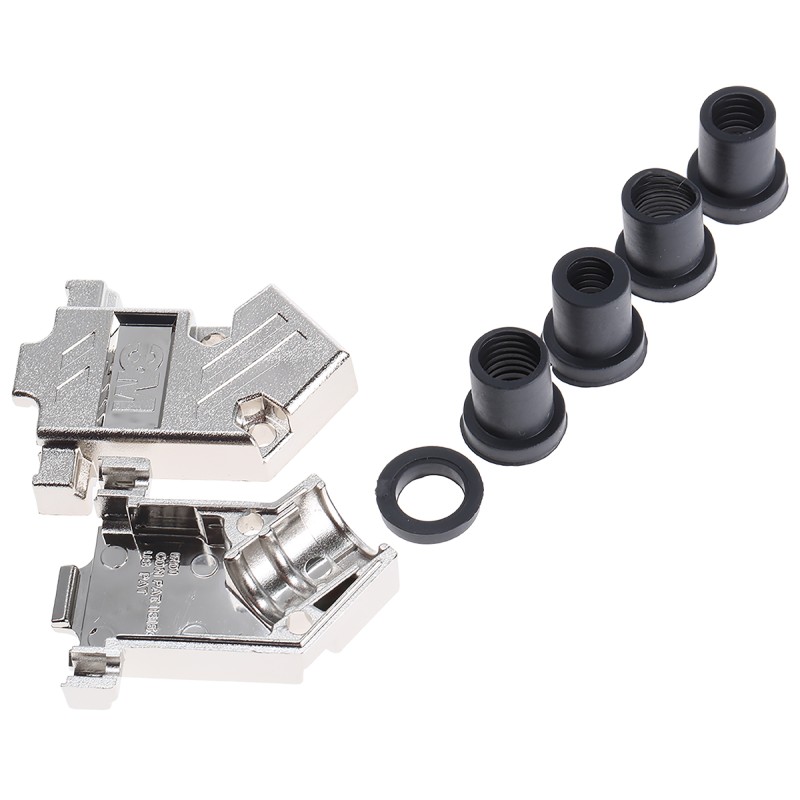 1 pcs - 3M 3357 Series ABS Angled D Sub Backshell, 9 Way