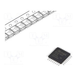 10 pcs : ATMEGA1608-AFR - IC: AVR microcontroller, TQFP32, Interface: I2C,PWM,SPI,UART x3