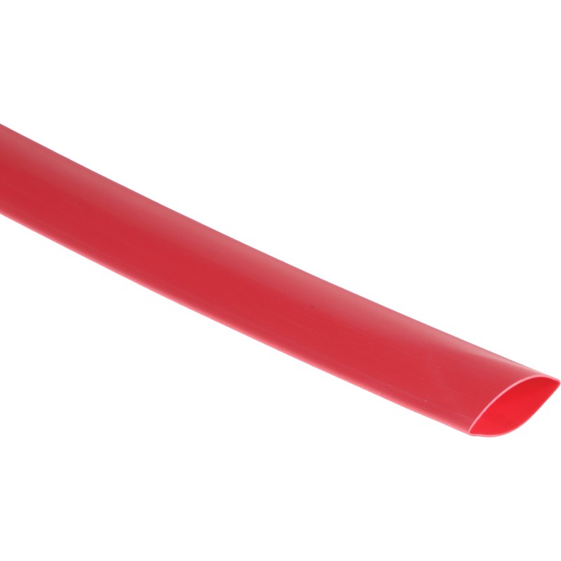 1 Reel of 4 M - RS PRO Heat Shrink Tubing, Red 12mm Sleeve Dia. x 4m Length 3:1 Ratio