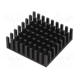 10 pcs : ICK BGA 31 X 31 X 10 - Heatsink: extruded, black, L: 31mm, W: 31mm, H: 10mm, aluminium