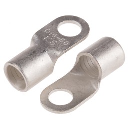 25 pcs - RS PRO Uninsulated Ring Terminal, 10.5mm Stud Size, 50mm² to 50mm² Wire Size