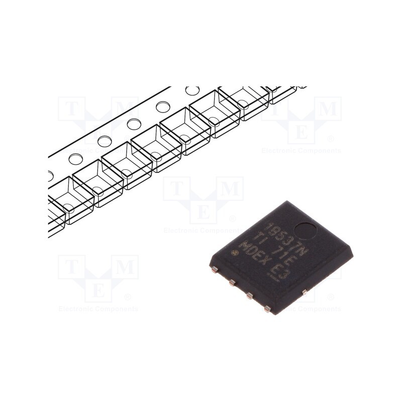 10 pcs : CSD18537NQ5AT - Transistor: N-MOSFET, unipolar, 60V, 50A, 75W, VSONP8, 5x6mm