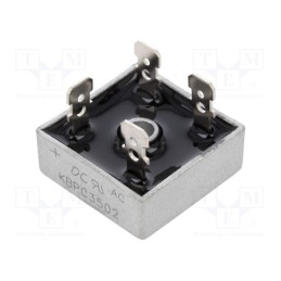 10 pcs : KBPC3502 - Bridge rectifier: single-phase, Urmax: 200V, If: 35A, Ifsm: 400A