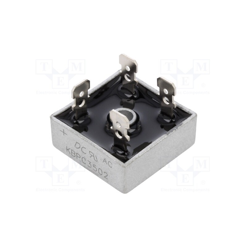 10 pcs : KBPC3502 - Bridge rectifier: single-phase, Urmax: 200V, If: 35A, Ifsm: 400A
