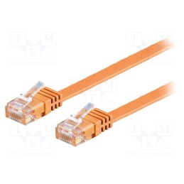 10 pcs : 96409 - Patch cord, U/UTP, 6, stranded, Cu, PVC, orange, 1.5m, 32AWG