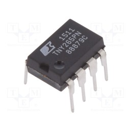 10 pcs : TNY265PN - IC: PMIC, AC/DC switcher,SMPS controller, Uin: 85÷265V, DIP-8B