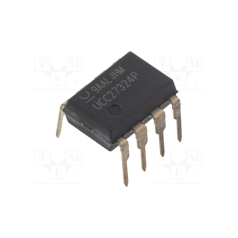 10 pcs : UCC27324P - IC: driver, MOSFET half-bridge, low-side,gate driver, DIP8, 4.5A
