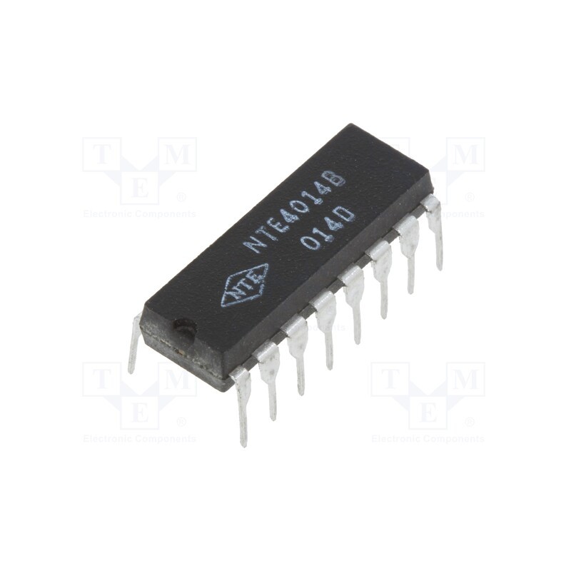 10 pcs : NTE4014B - IC: digital, 8bit,static shift register,synchronous, CMOS, THT